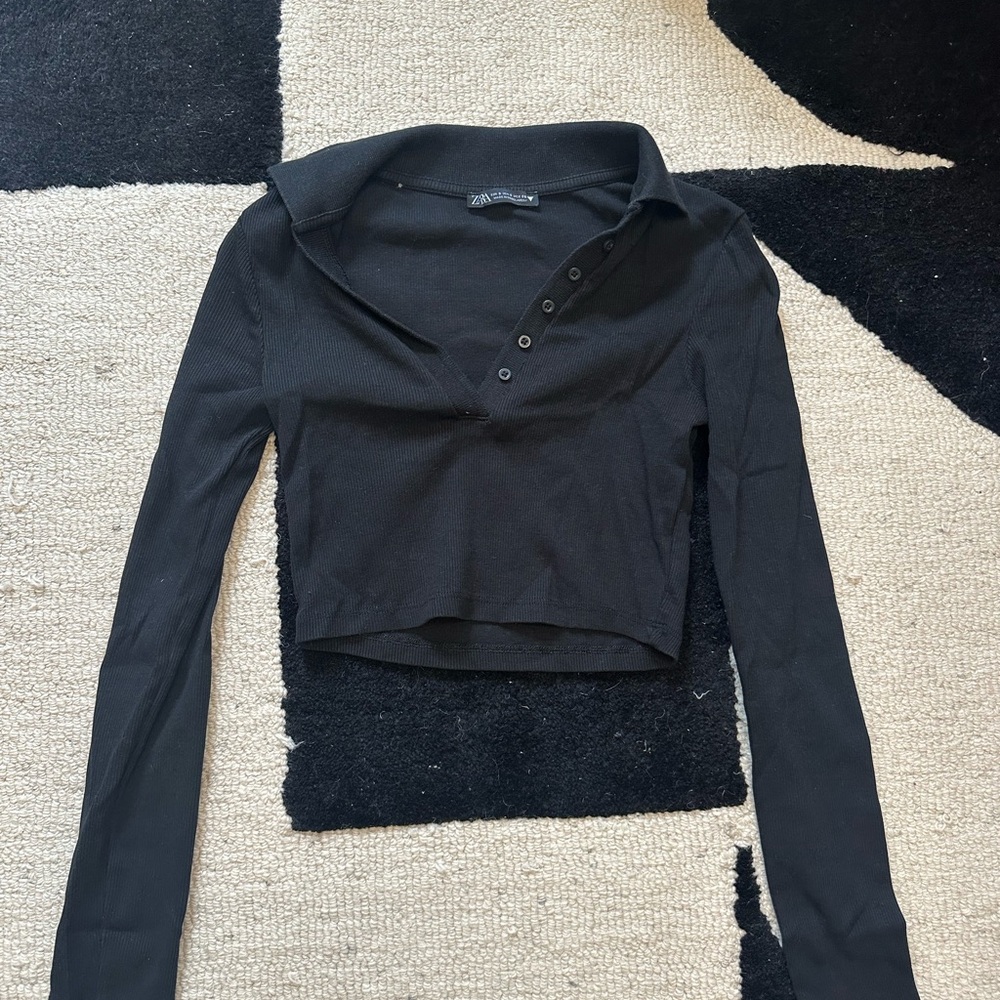 Black Long Sleeve Women's Top